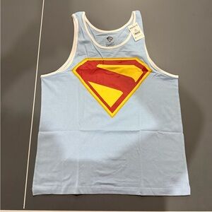 DC Comics Light Blue Superman men’s size medium Tank Top